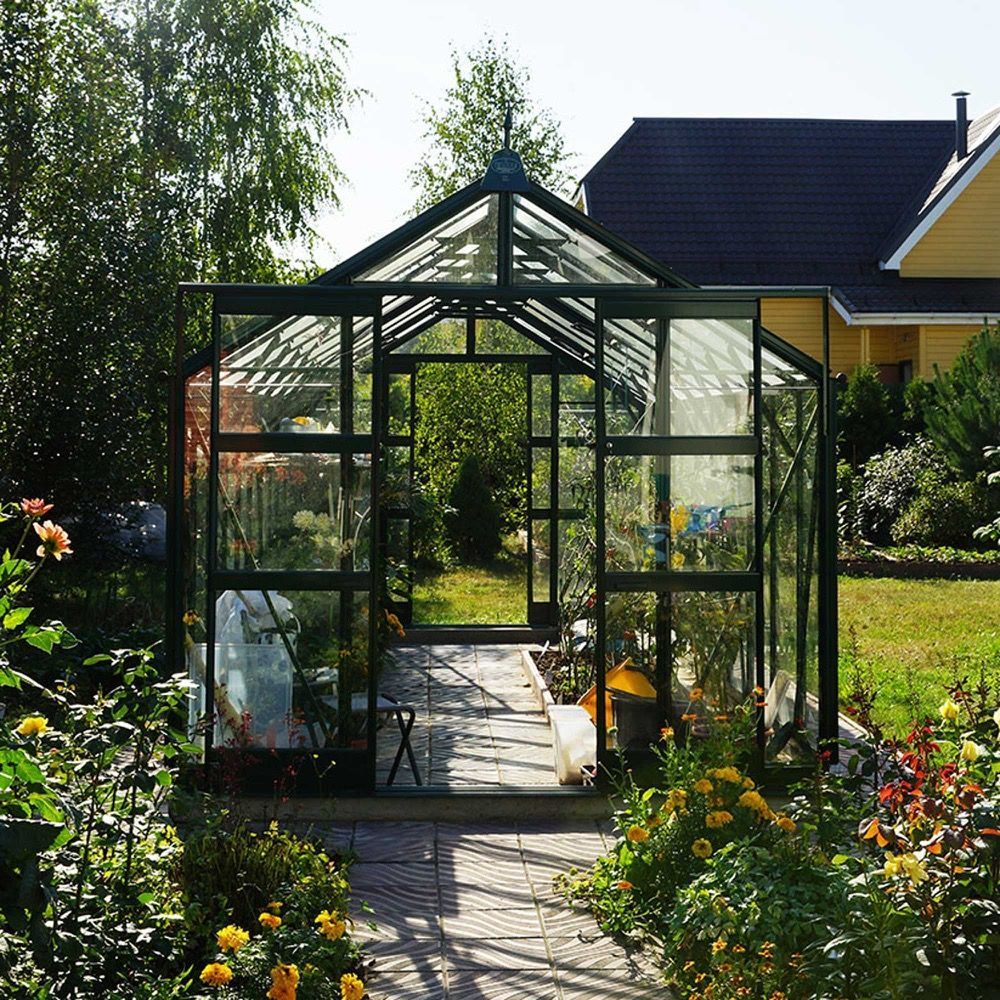 Eden 10 Greenhouse with a double door conversion 