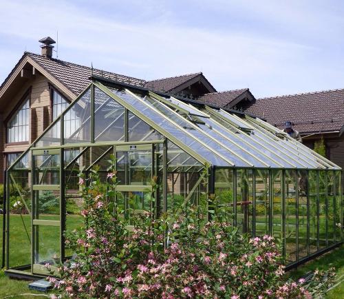 Greenfluence The Titan 20 Greenhouse in Olive 